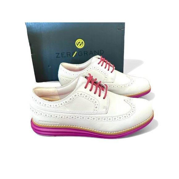 Cole Haan Zerogrand OG Wing Ox Leather Waterproof Golf Shoes Women’s 7 C Shortbr - Picture 6 of 11